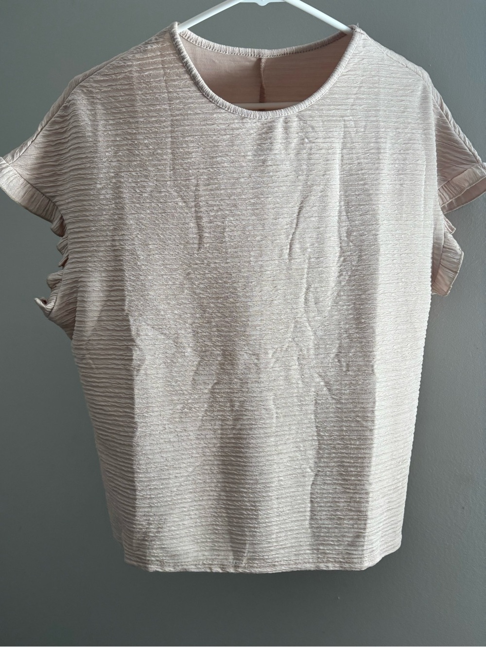 Ruffle sleeve top